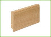Skirting boards veneered MDF veneer oak 80*16 R5